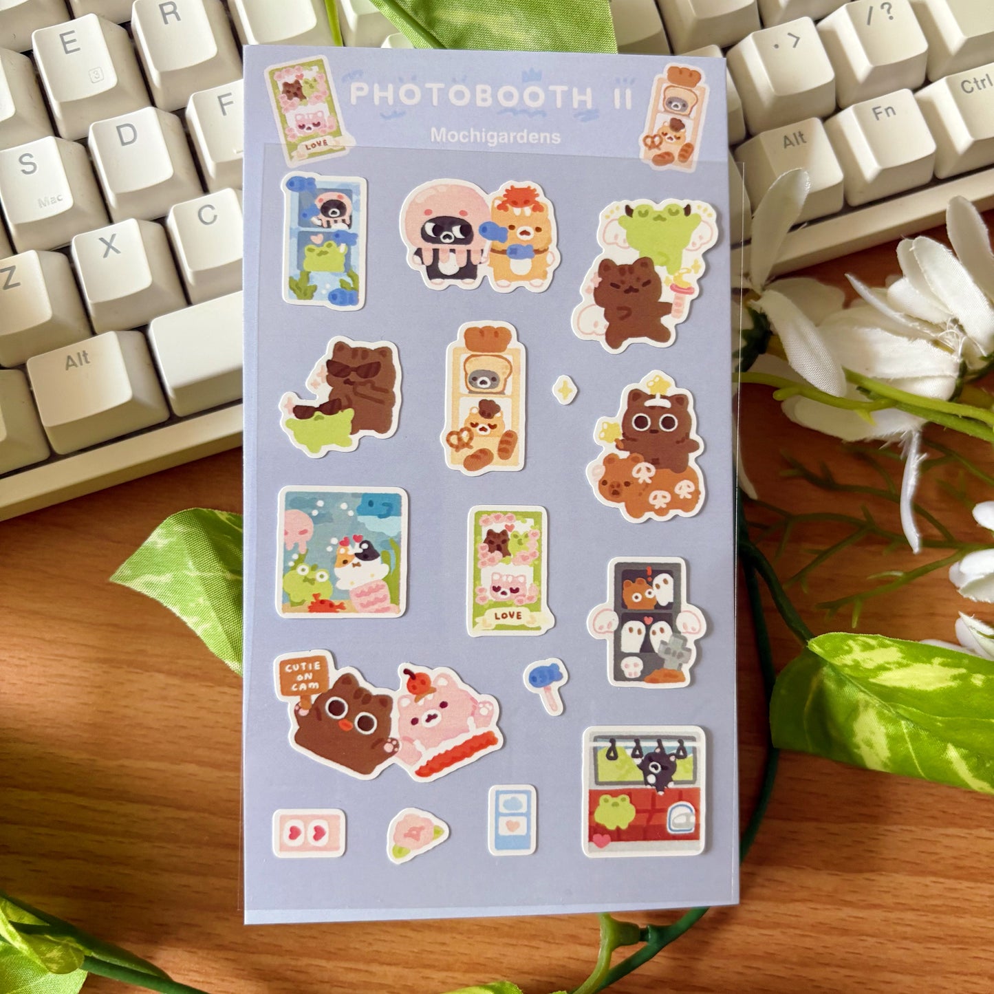 Photobooth II Transparent Sticker Sheet