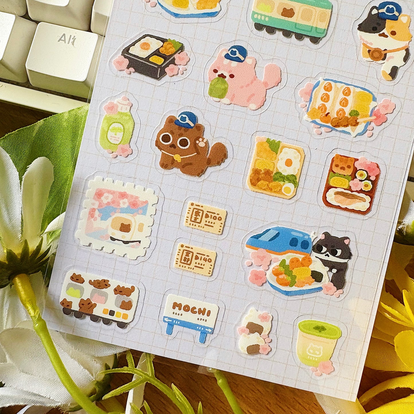 Ekiben Transparent Sticker Sheet