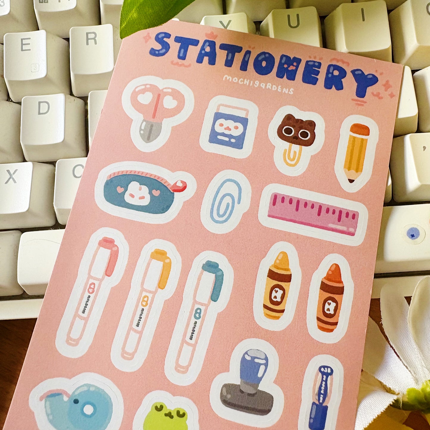 Stationery Vinyl Sticker Sheet