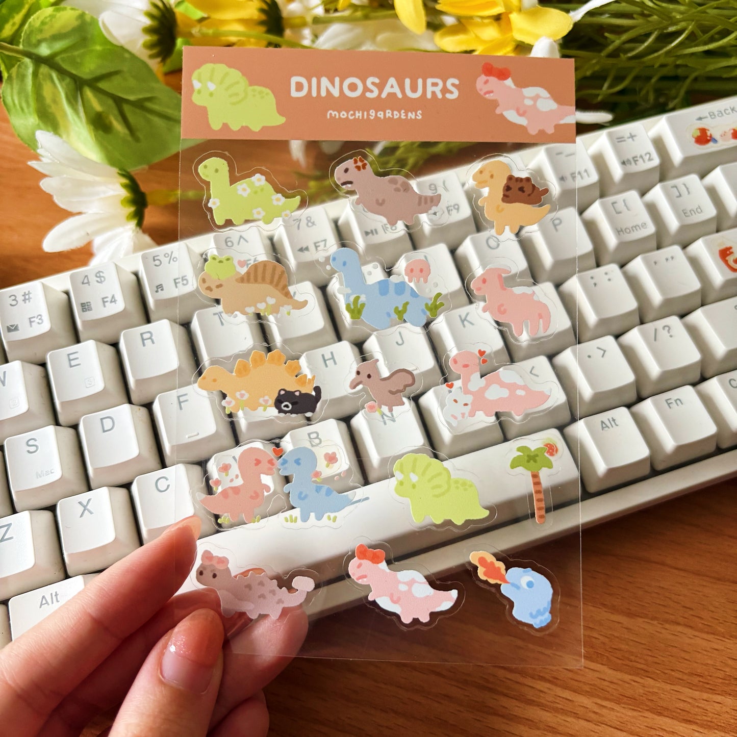 Dinosaurs Transparent Sticker Sheet