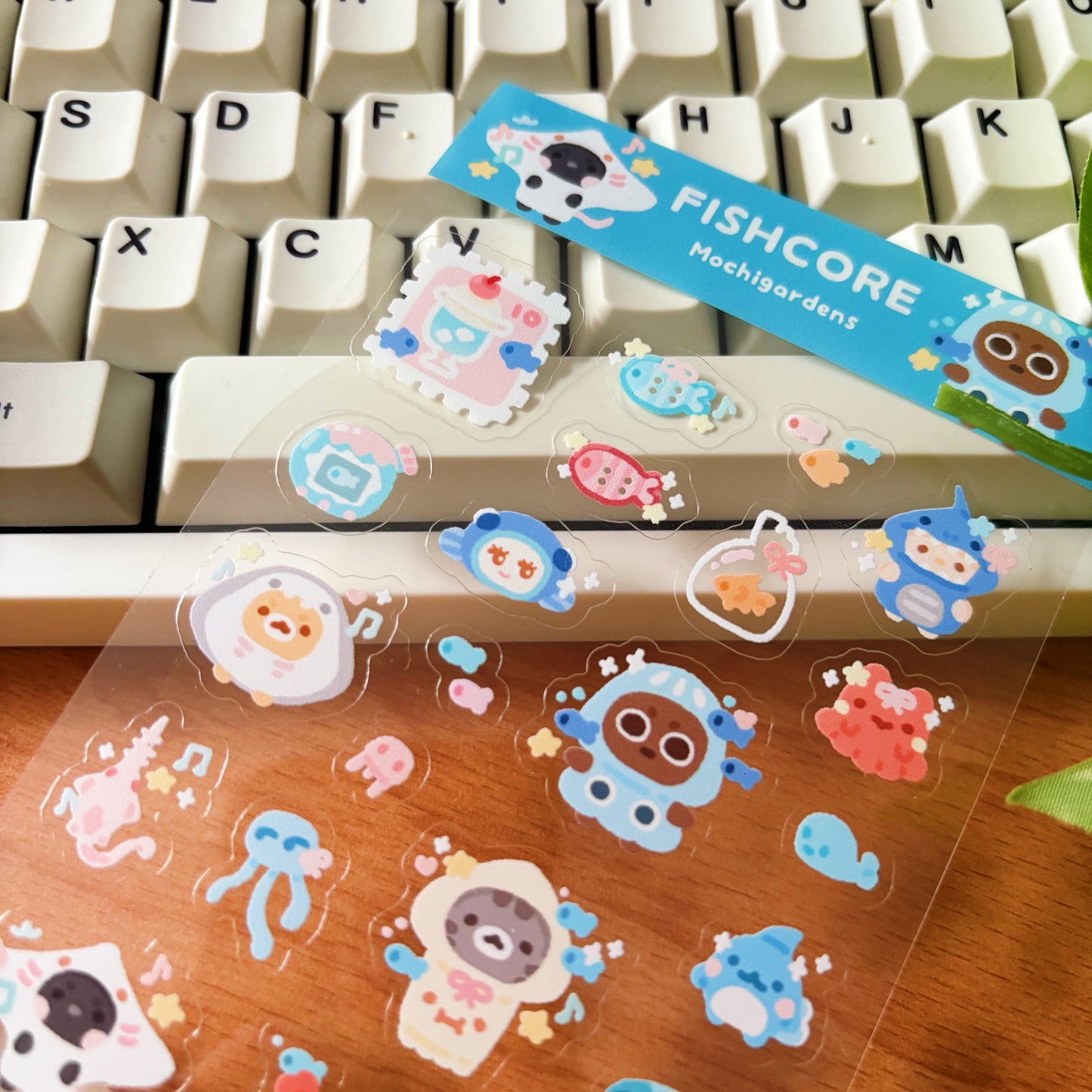 Fishcore Transparent Sticker Sheet