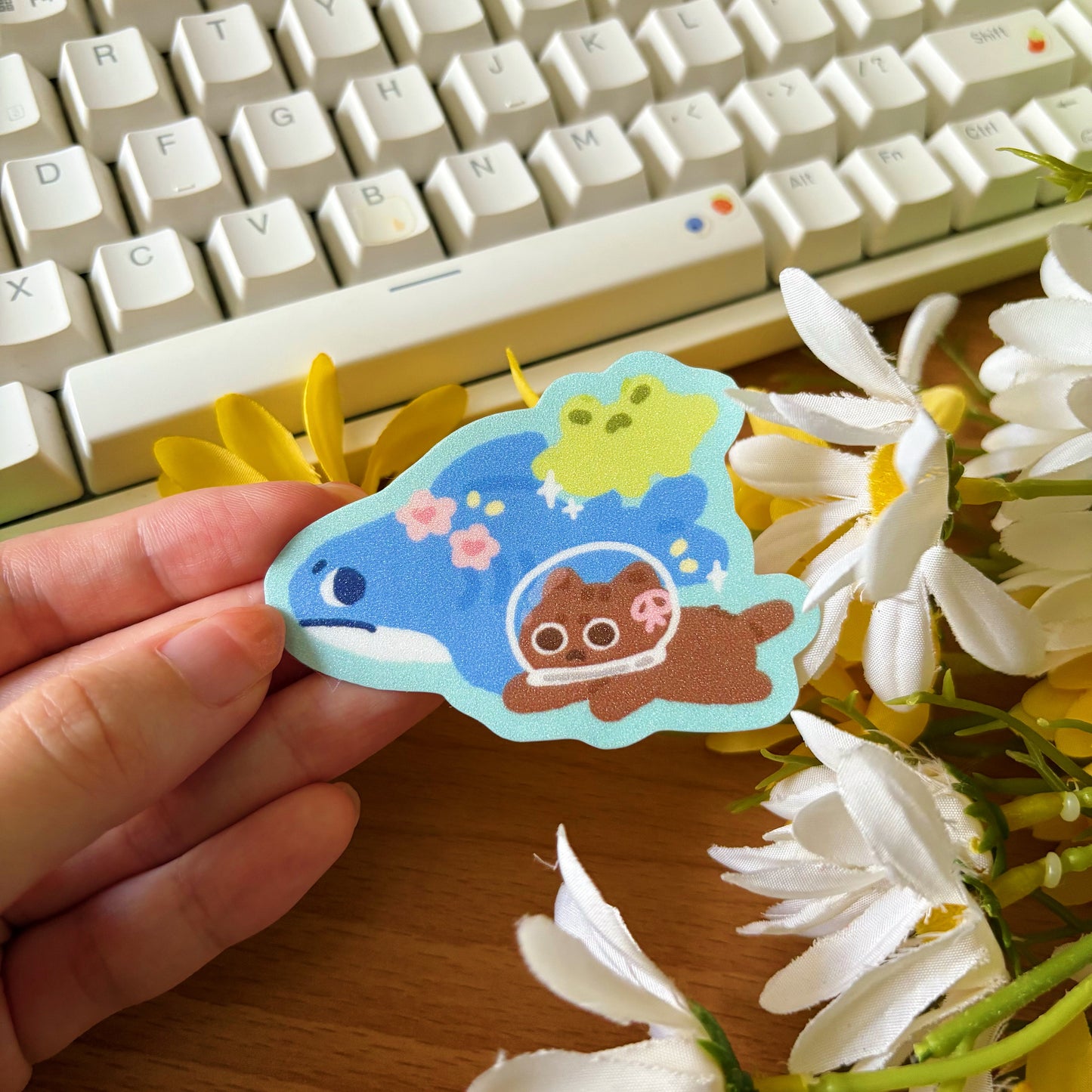 June Ko-Fi Sticker Sheet + Print Set - Ocean (Also available individually)
