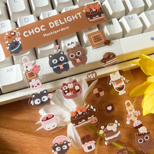 Choc Delight Transparent Sticker Sheet