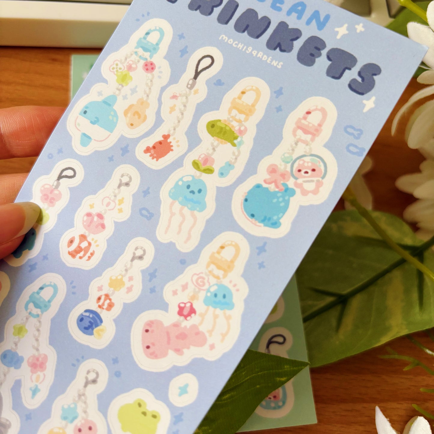 Ocean Trinkets Assorted Sticker Sheet (Matte & Glossy Options)