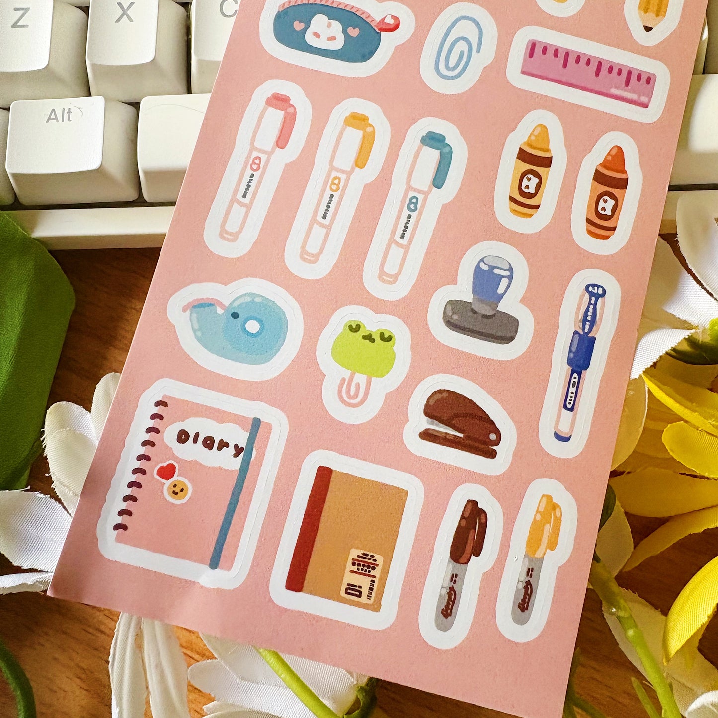Stationery Vinyl Sticker Sheet