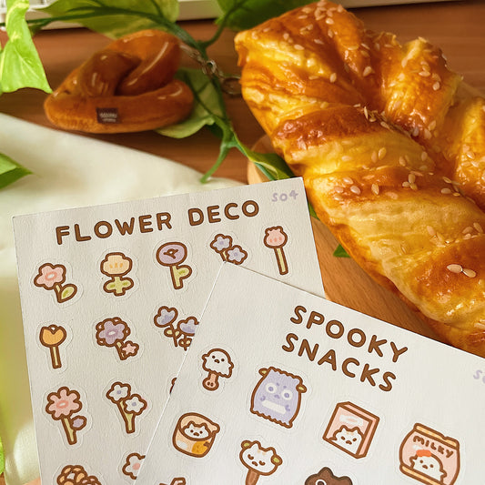Flower Deco Sticker Sheet