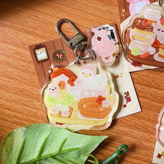 Assorted Cafe Keychains