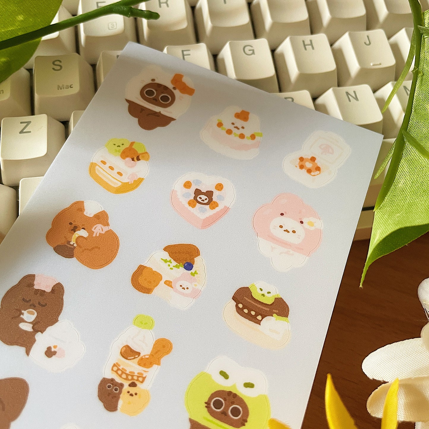 June Ko-Fi Sticker Sheet'24 - Cakes *Waterproof