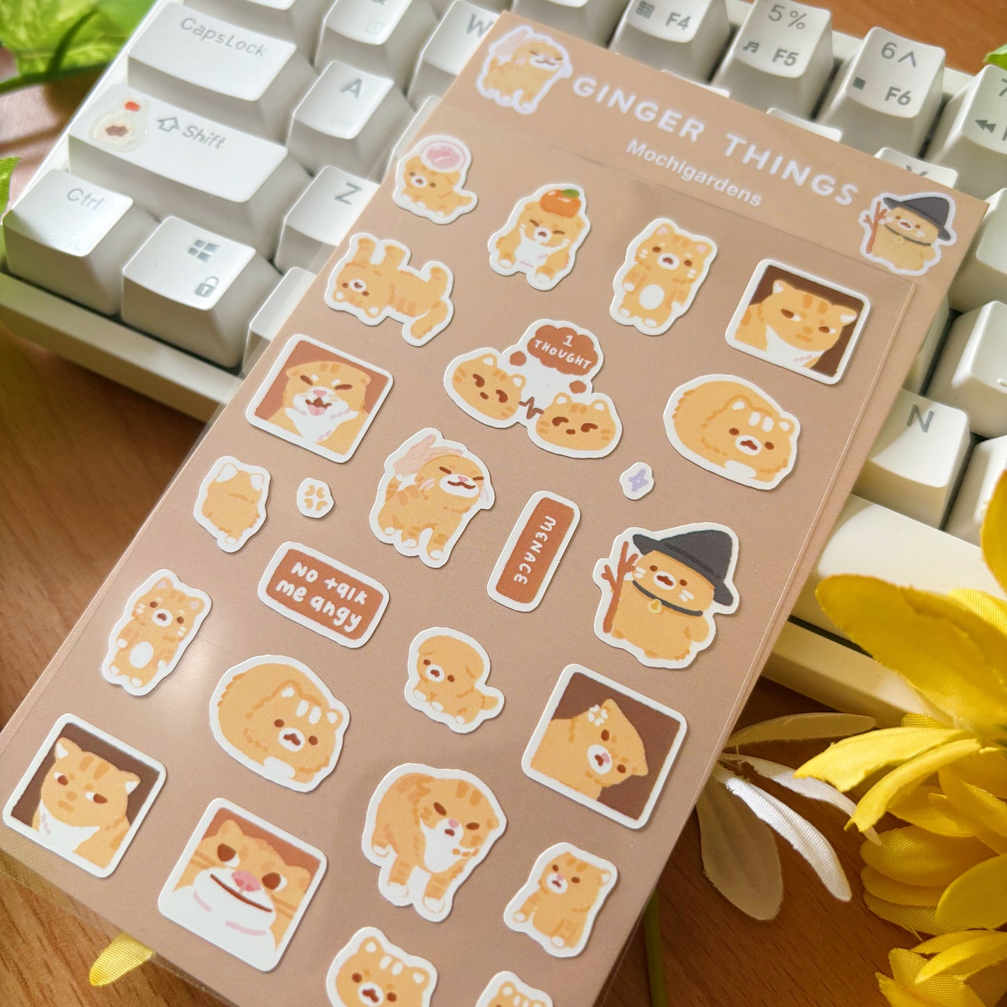 Ginger Things Transparent Sticker Sheet