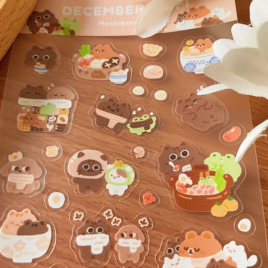 December Ko-Fi Sticker Sheet'23 - Hotpot *Waterproof