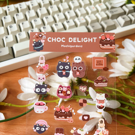 Choc Delight Transparent Sticker Sheet