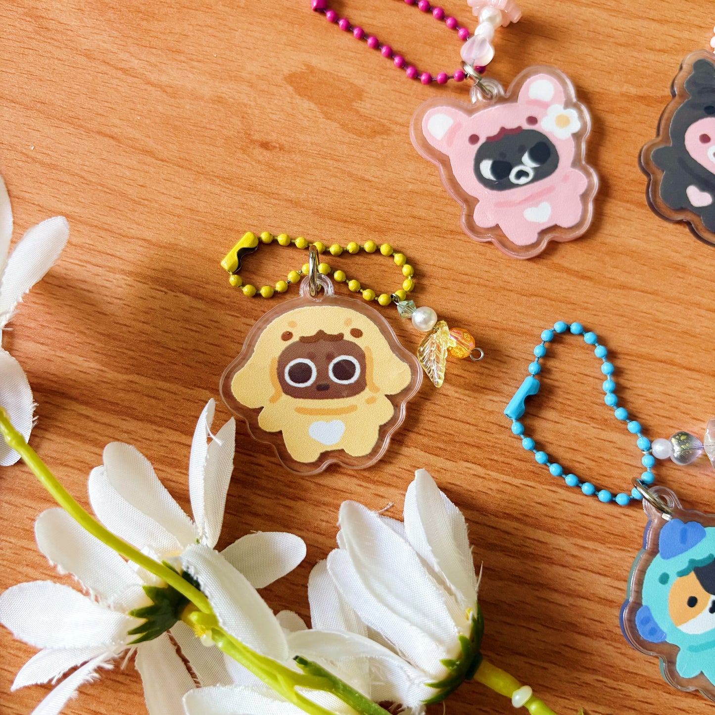 Gacha Cats in Costumes Keychain