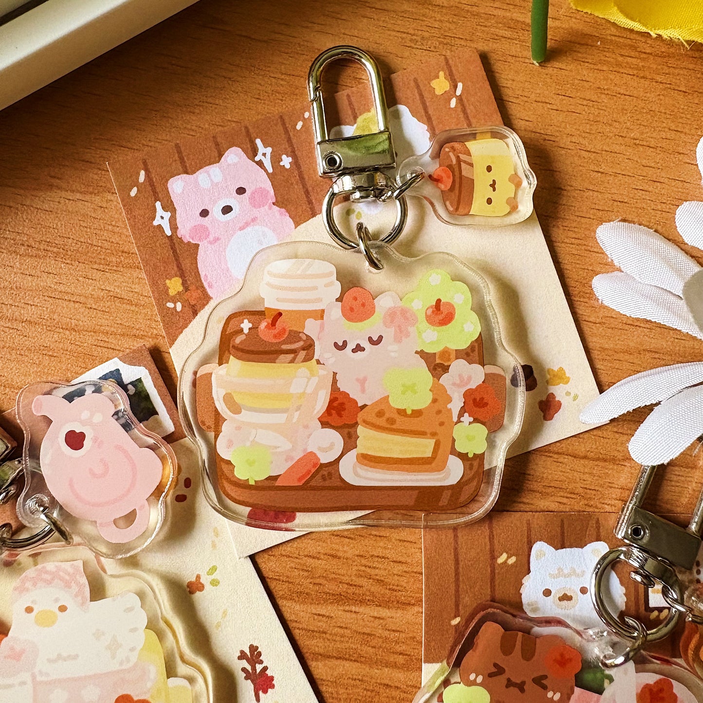 Assorted Cafe Keychains