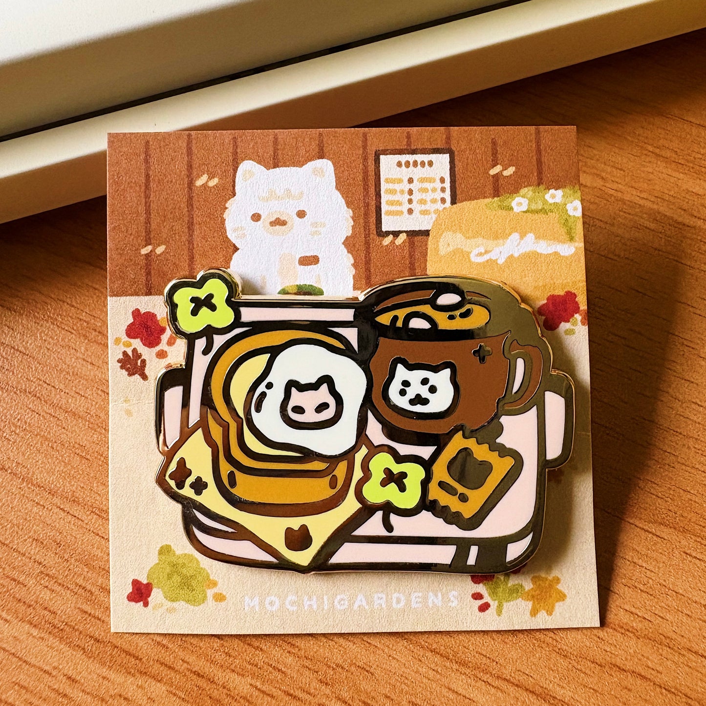 Egg Toast Set Enamel Pin