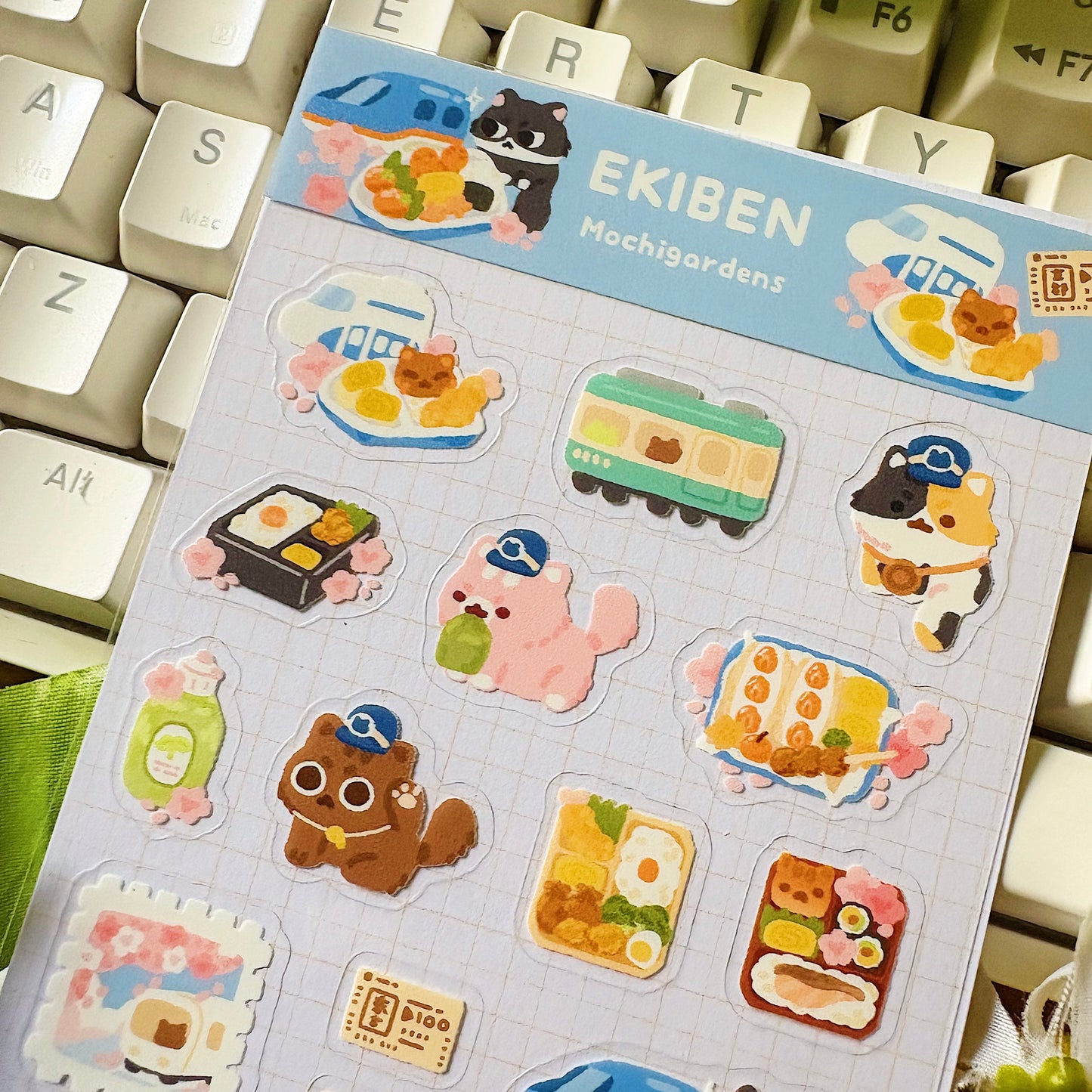 Ekiben Transparent Sticker Sheet