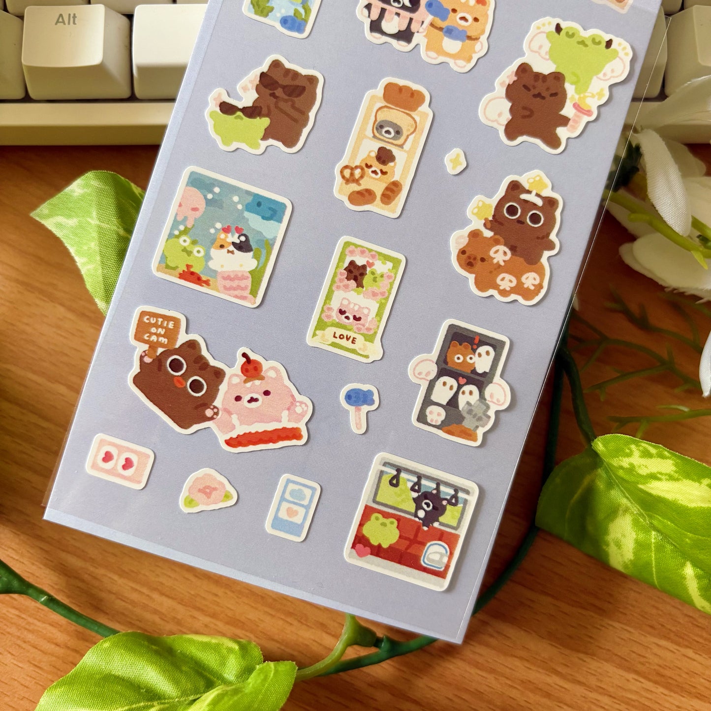Photobooth II Transparent Sticker Sheet
