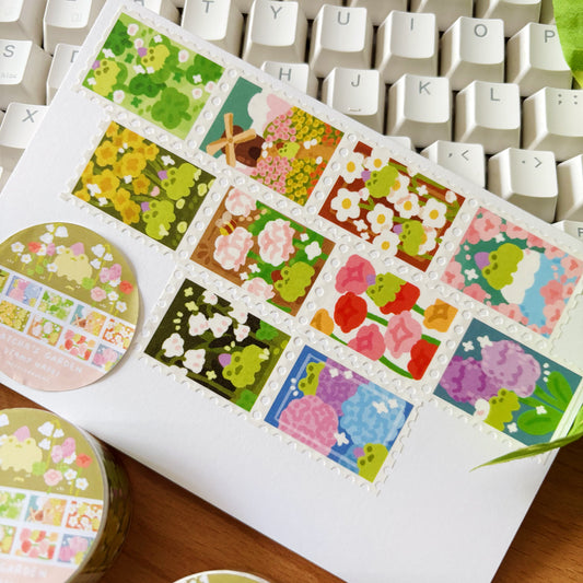 Matcha's Garden Stamp Washi Tape