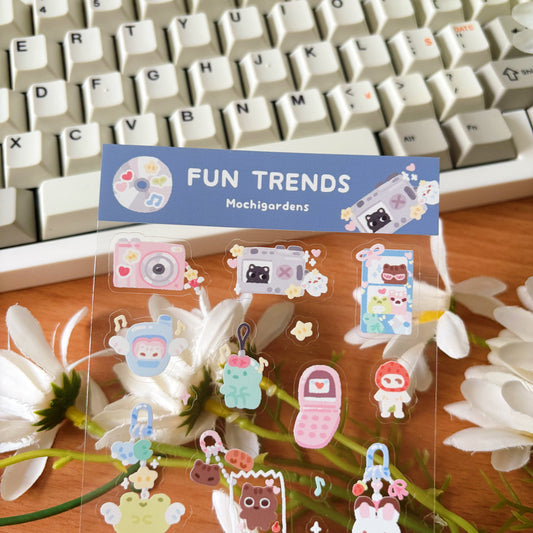 Fun Trends Transparent Sticker Sheet