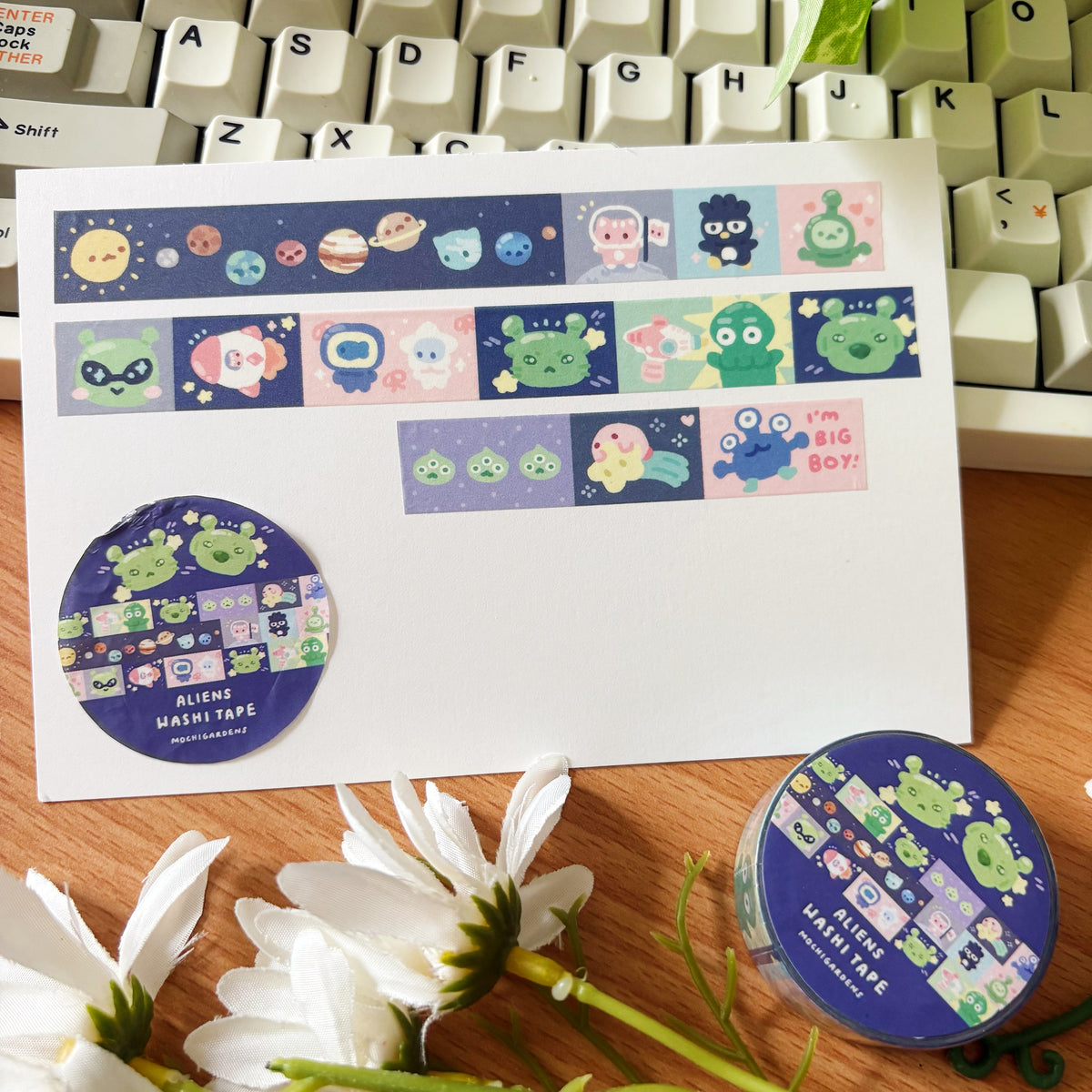 Aliens Washi Tape