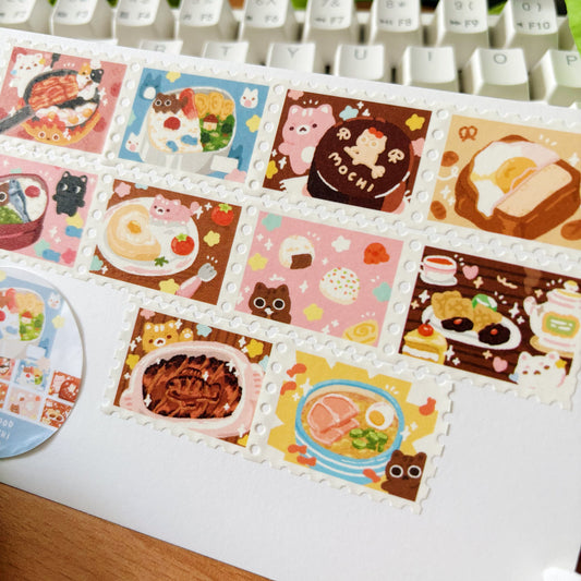 Yummy Food Stamp Washi Tape