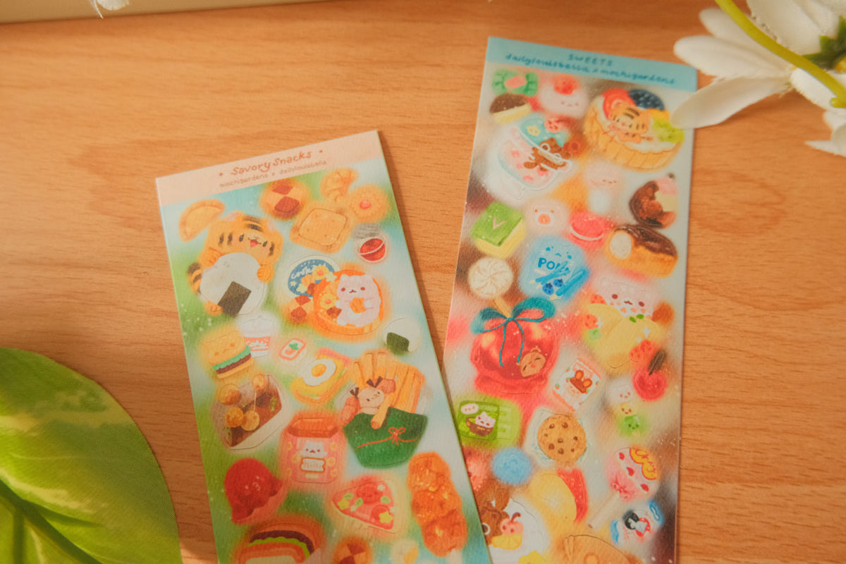 Sweets & Savoury Snacks Sticker Sheets *COLLAB WITH DAILYLOUISBELLA