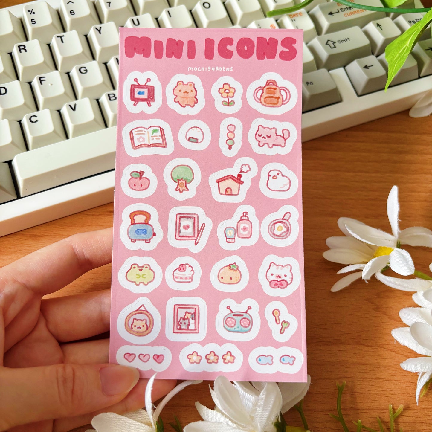 Mini Icons Journalling Vinyl Sticker Sheet