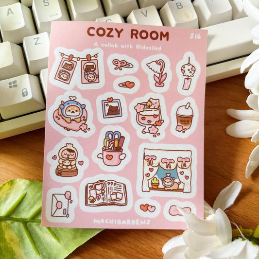 Cozy Room Vinyl Sticker Sheet