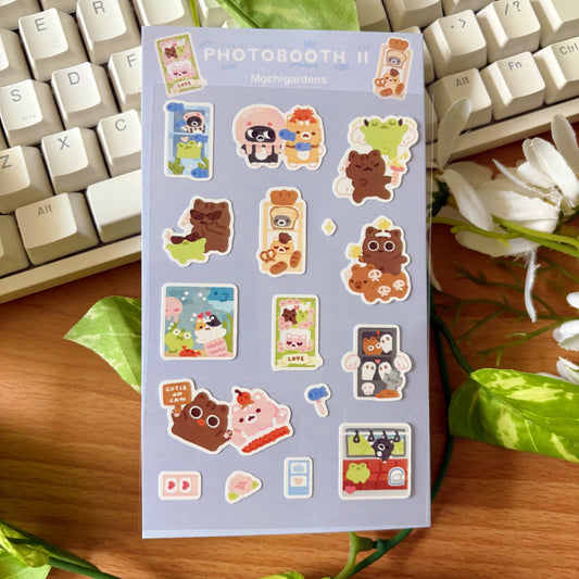 Photobooth II Transparent Sticker Sheet