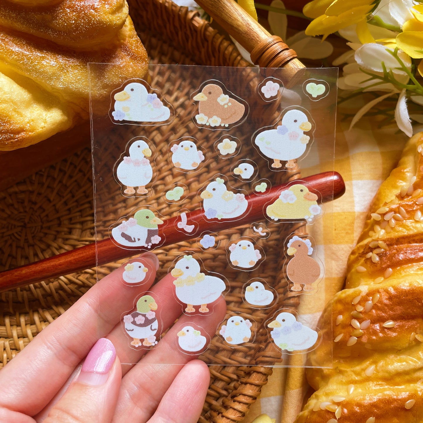 Duckies Transparent Sticker Sheet - Restocked!