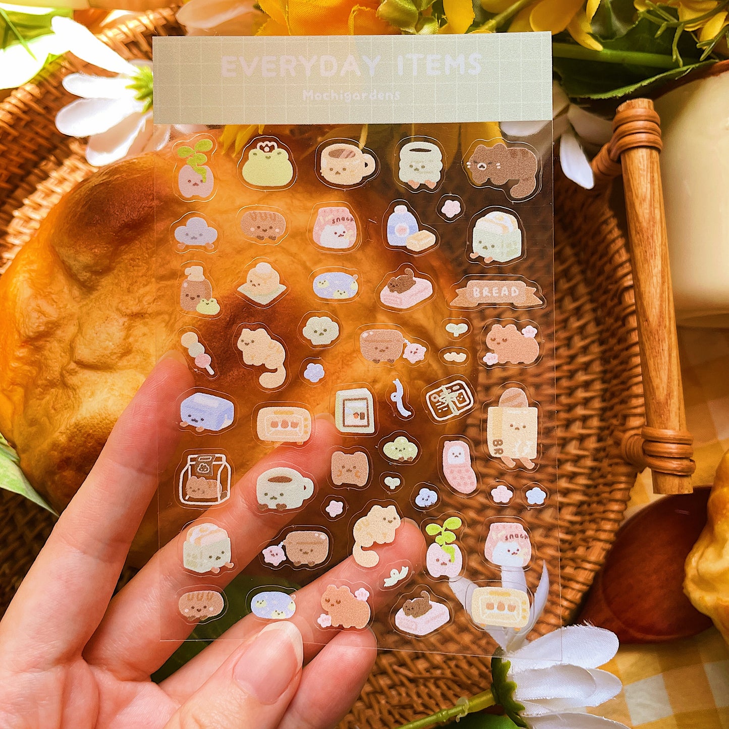 Everyday Items Transparent Sticker Sheet