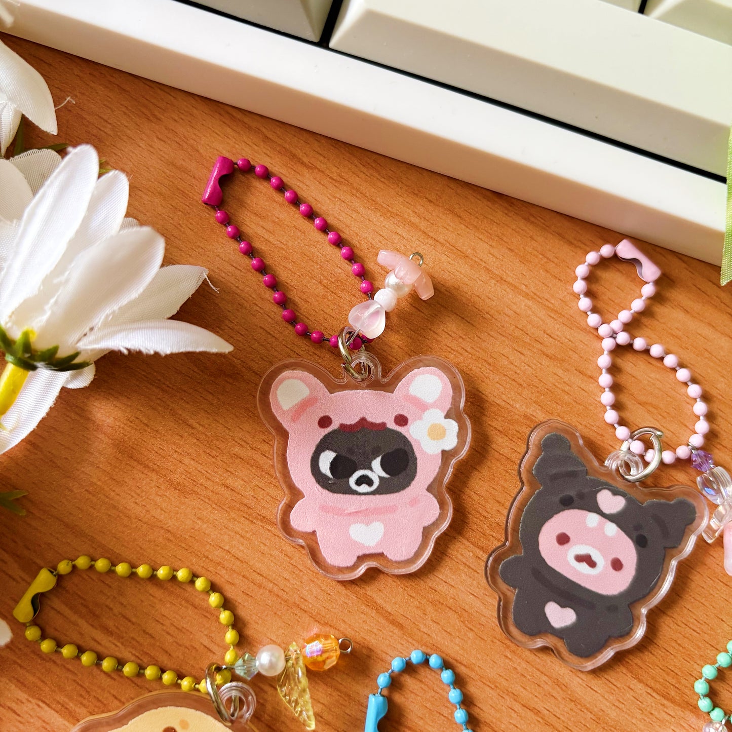 Gacha Cats in Costumes Keychain