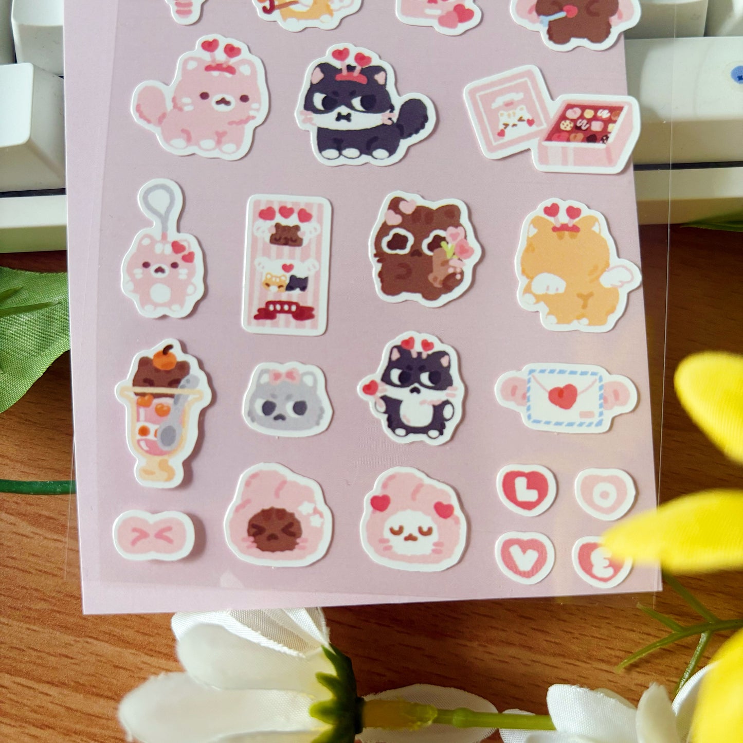 Kitty Date Sticker Sheet