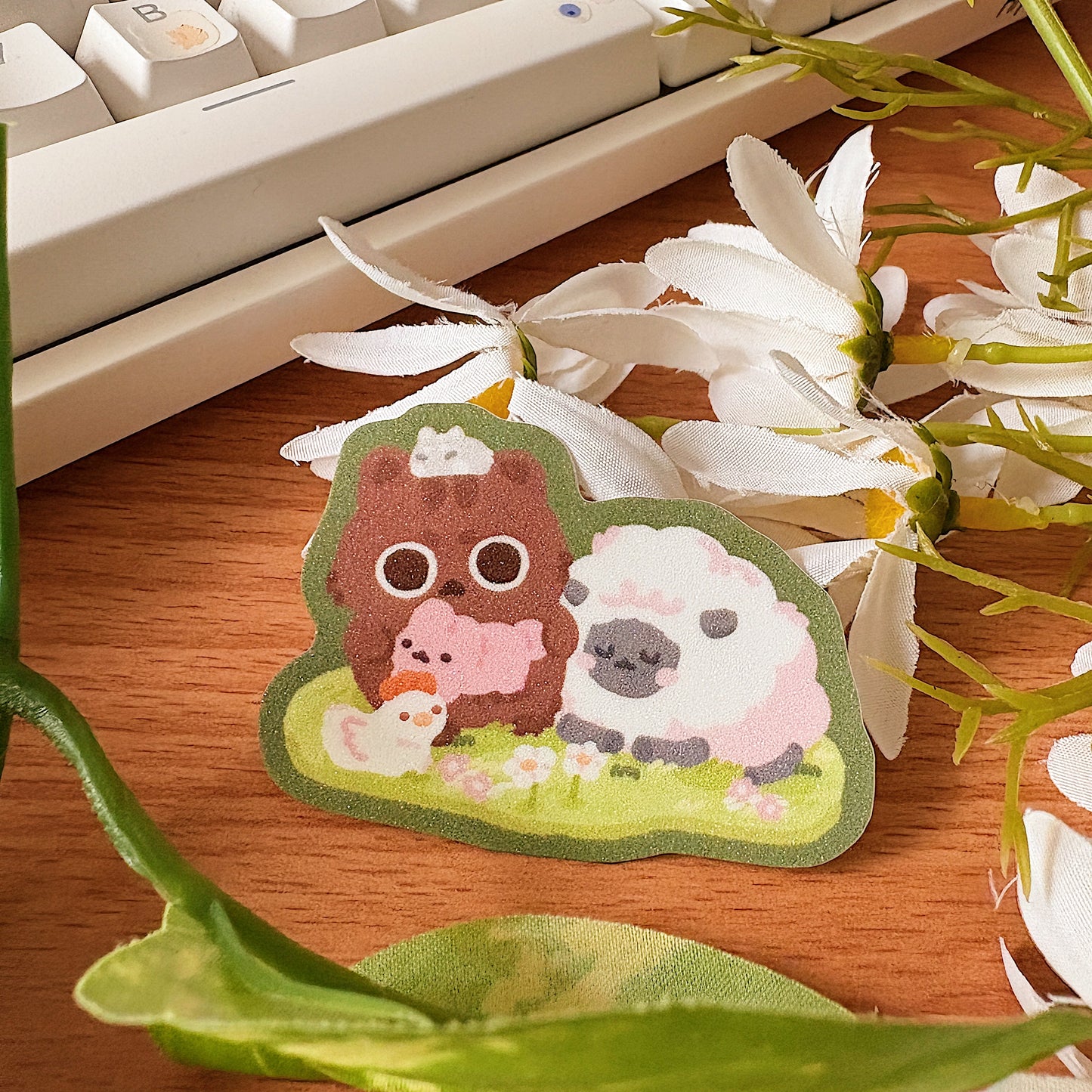 November Ko-Fi Sticker Sheet + Print Set - Petting Zoo (Also available individually)
