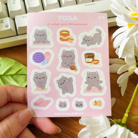Yoga Vinyl Sticker Sheet