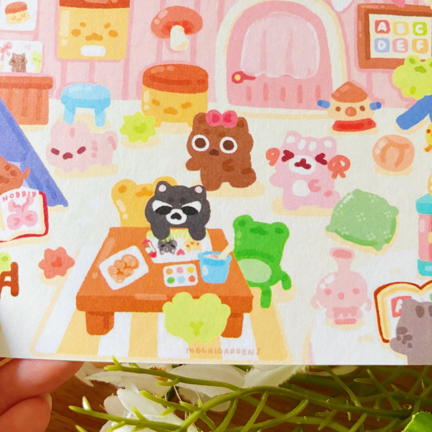 January Ko-Fi Sticker Sheet + Print Set - Kindergarten (Also available individually)