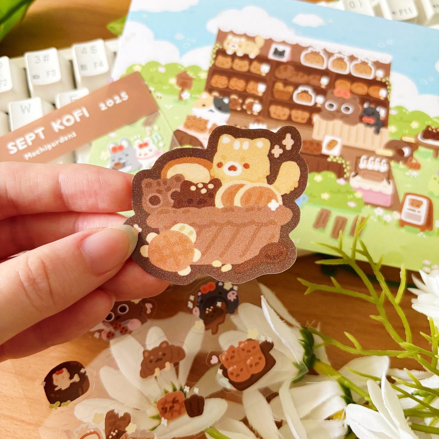 September Ko-Fi Sticker Sheet + Print Set - Bakery (Also available individually)