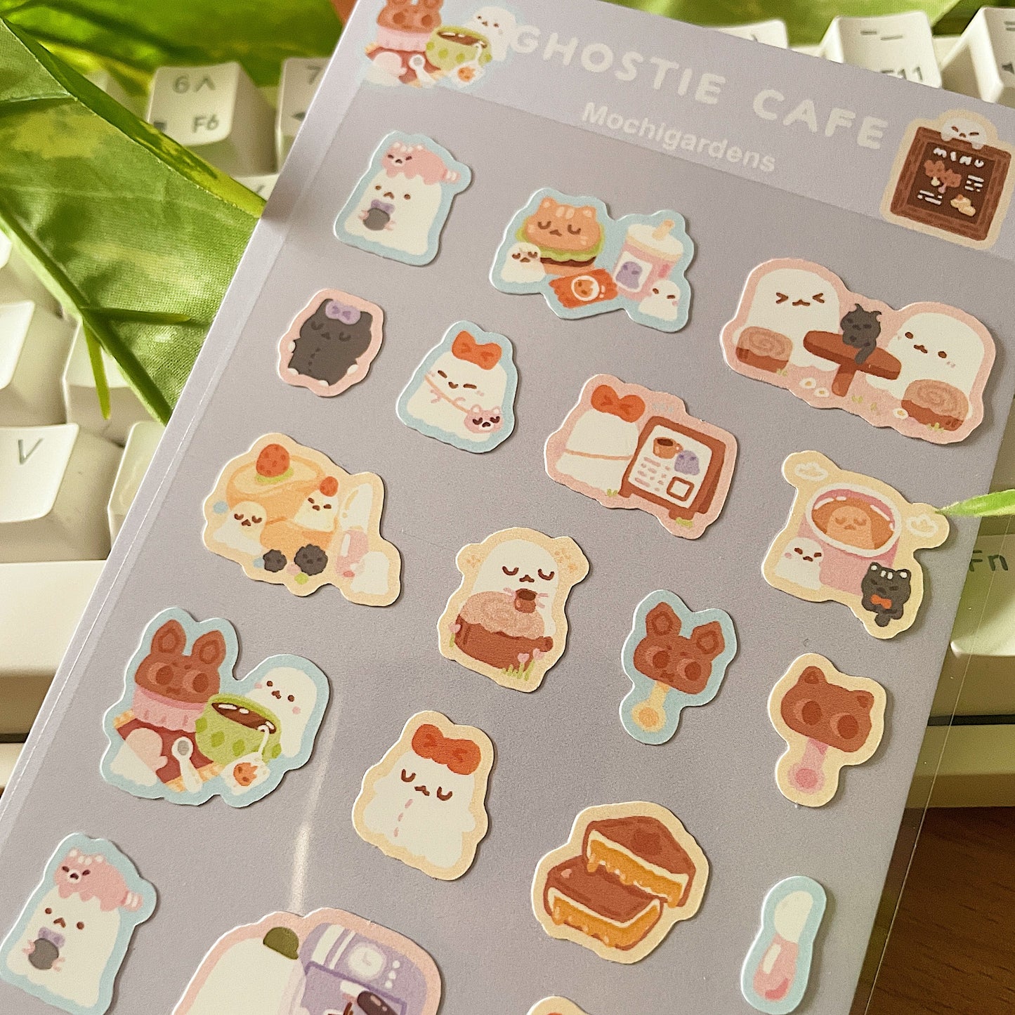 Ghostie Cafe Sticker Sheet