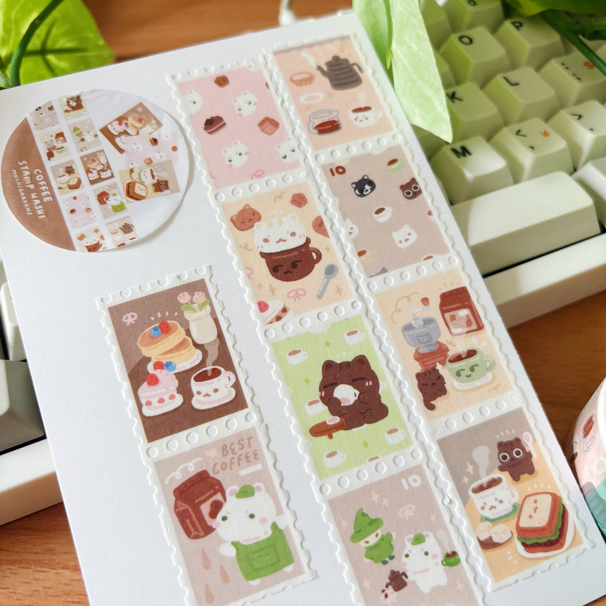 Coffee Stamp Washi Tape
