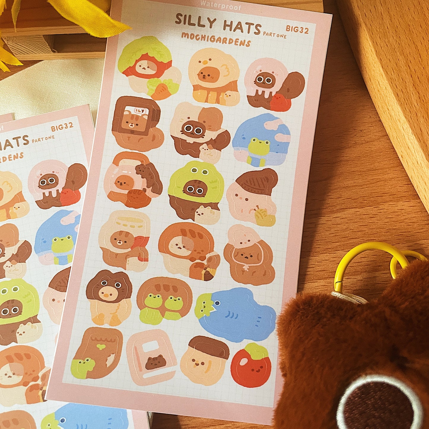 Silly Hats Sticker Sheet *Waterproof