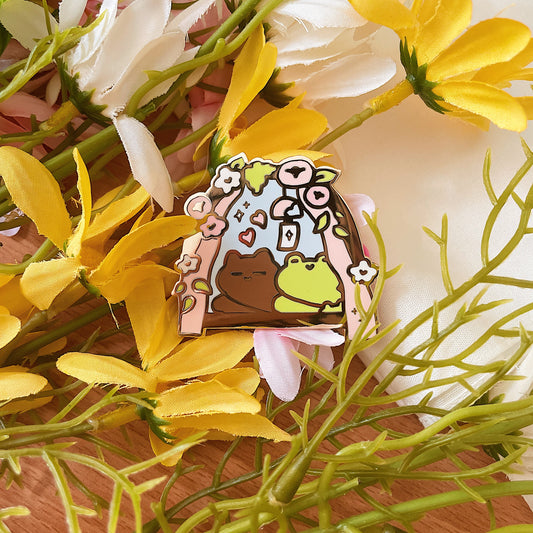 Window Enamel Pin