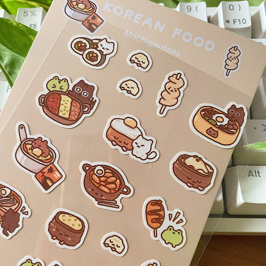 Korean Food Sticker Sheet