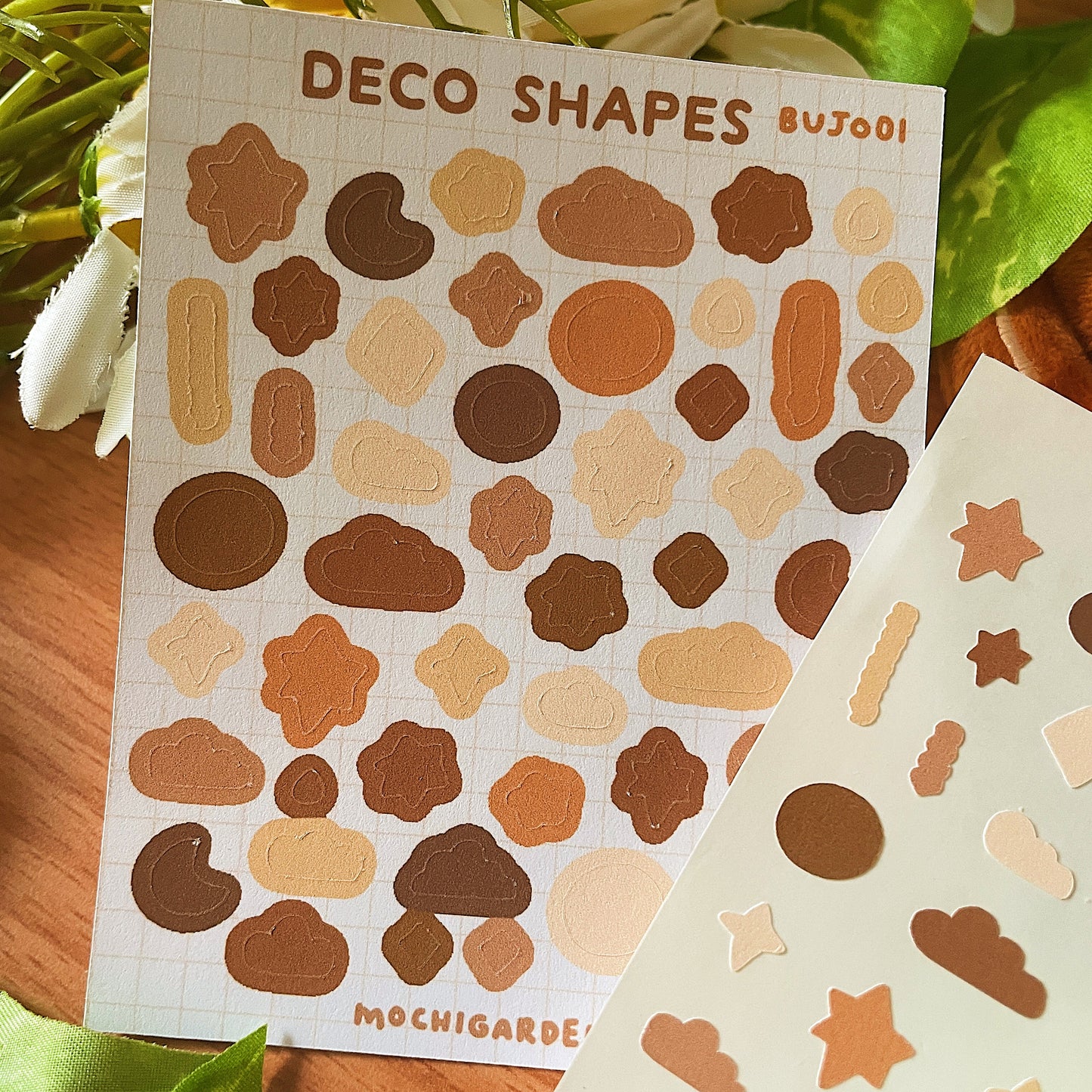 Deco Shapes Sticker Sheet - Bakery