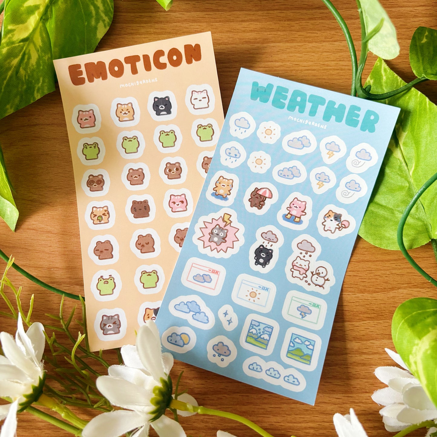 Emoticon Journalling Vinyl Sticker Sheet