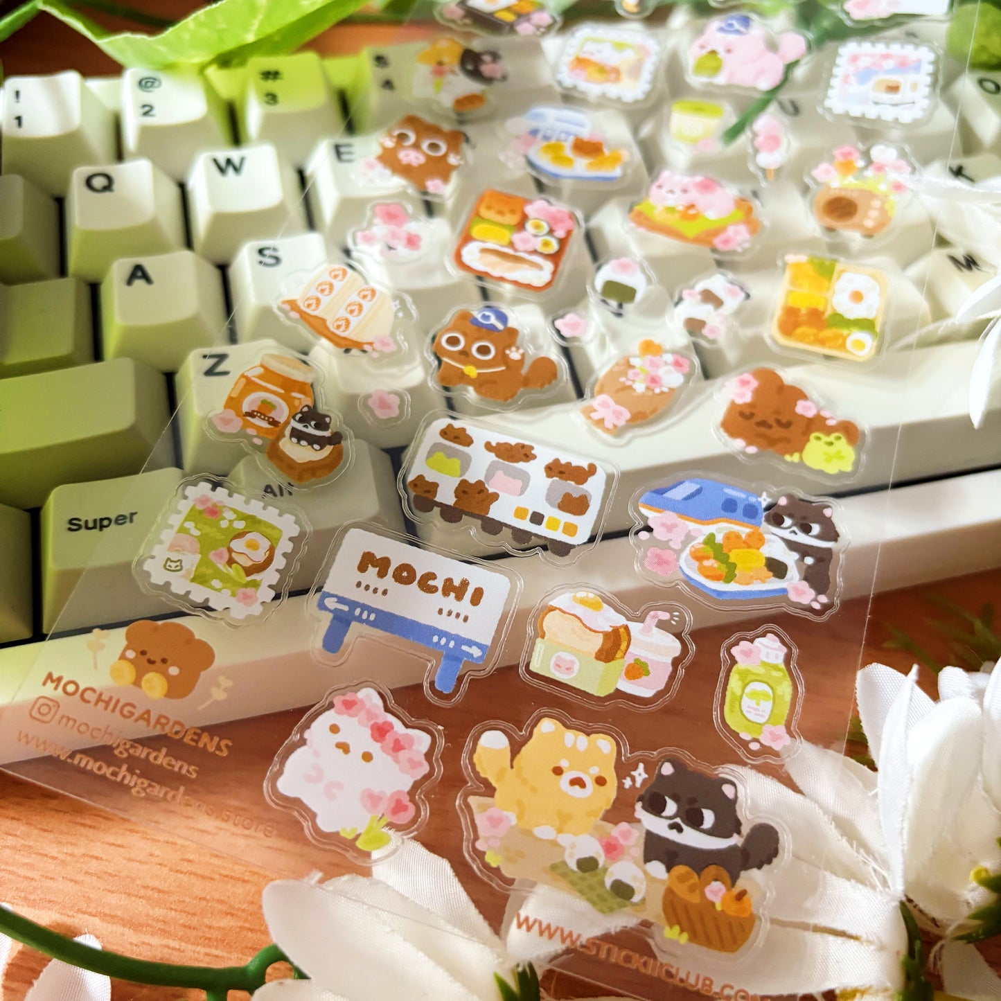 Ekiben x Hanami Picnic Transparent Sticker Sheet