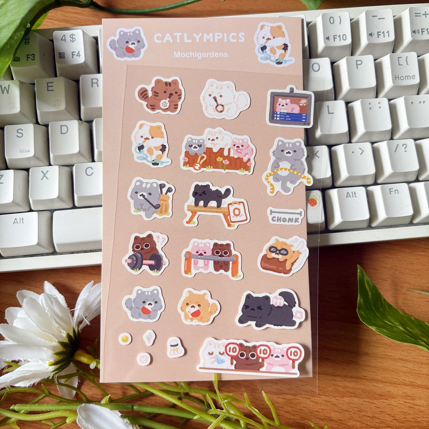 Catlympics Sticker Sheet