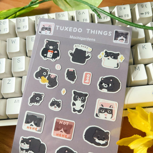 Tuxedo Things Transparent Sticker Sheet