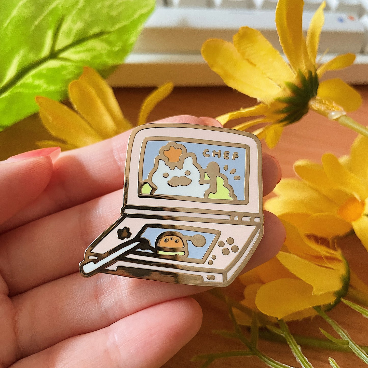 Cooking Kitty Enamel Pin