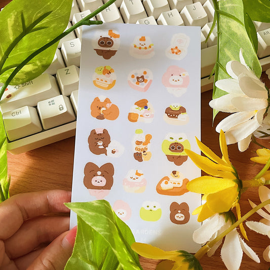 June Ko-Fi Sticker Sheet'24 - Cakes *Waterproof