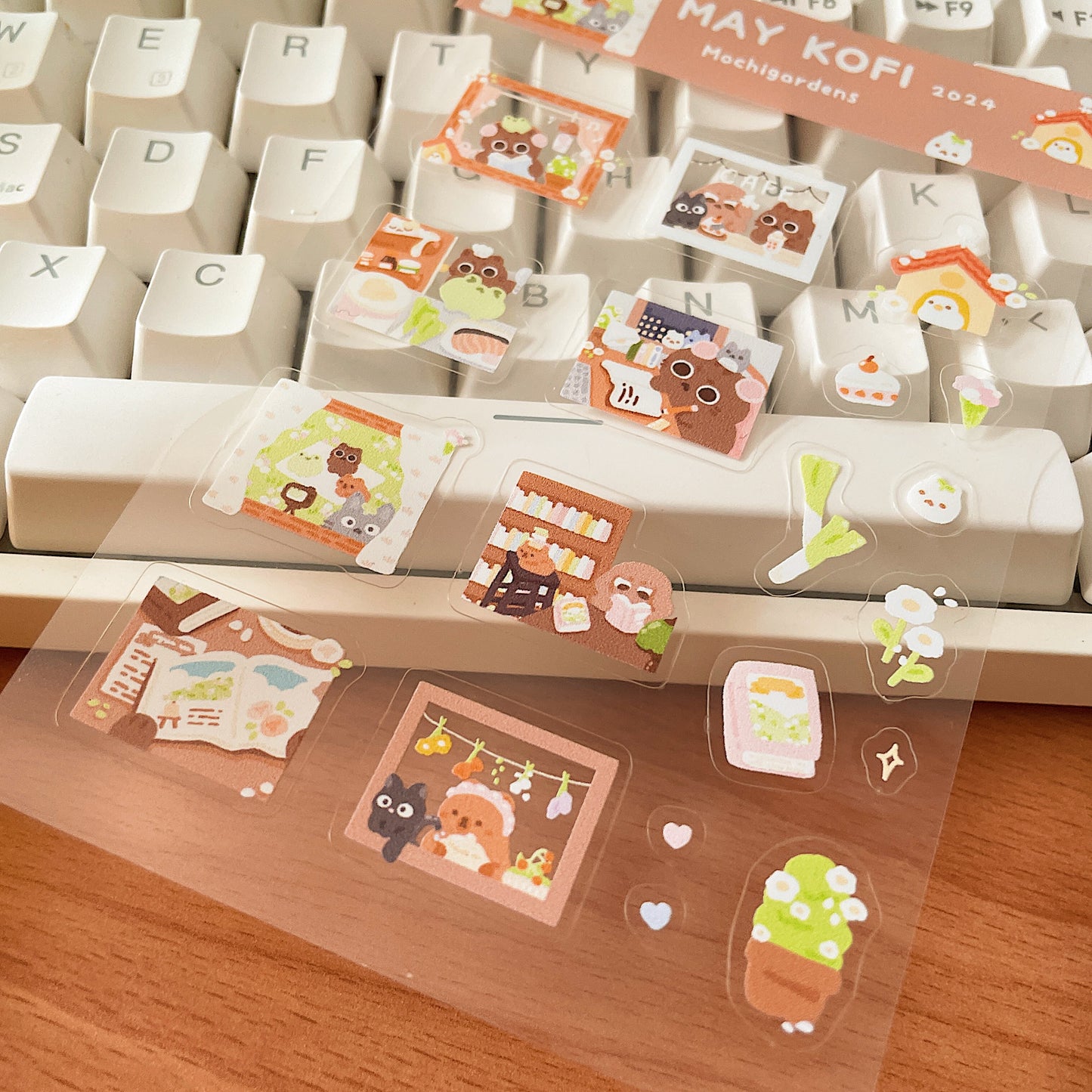 May Ko-Fi Sticker Sheet'24 - Cozy Scenes *Waterproof