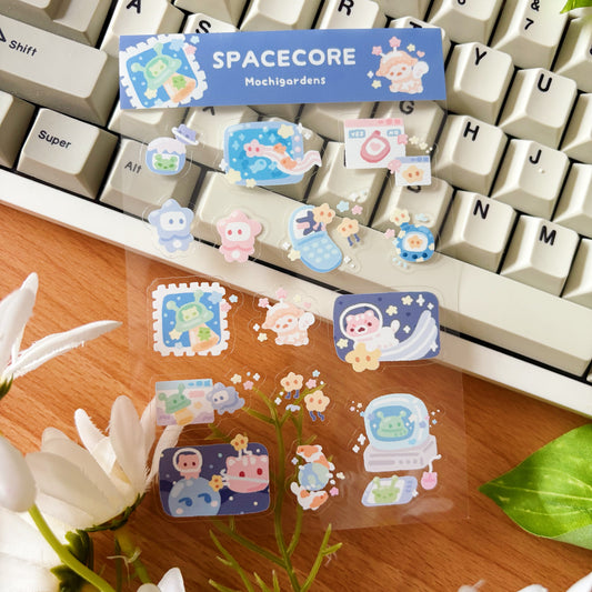 Spacecore Transparent Sticker Sheet